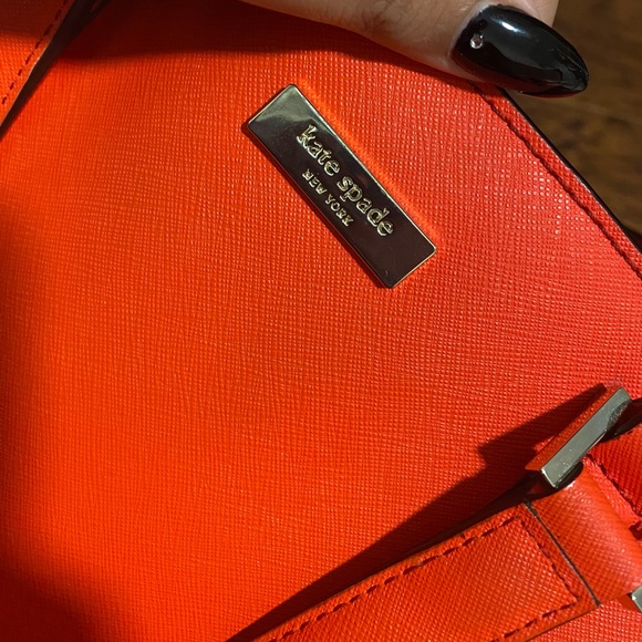 Orange/red mix Kate spade purse - Picture 4 of 5
